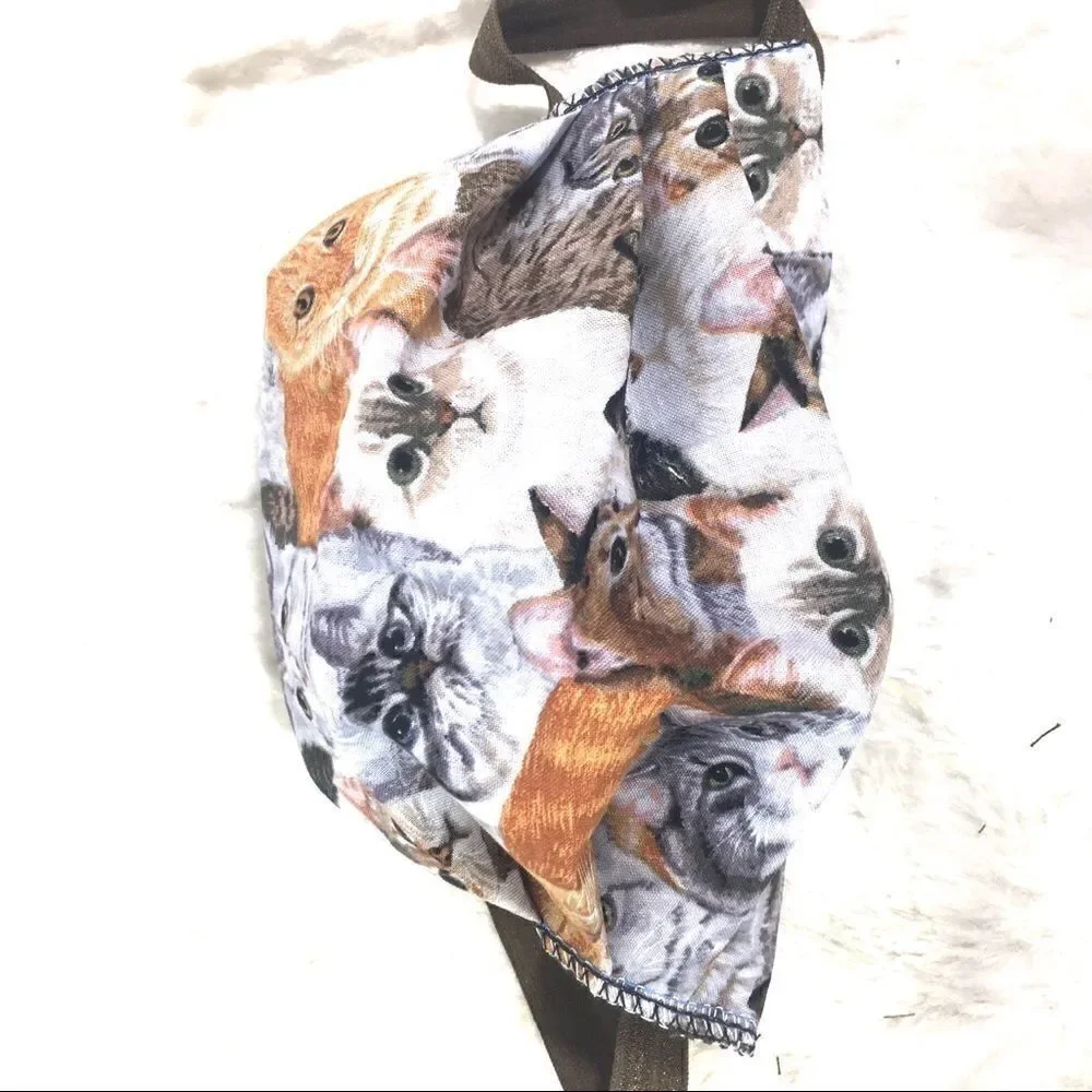 Kitty cat Facemask mask cloth fabric filter pocket